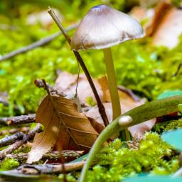 Mycena plumipes